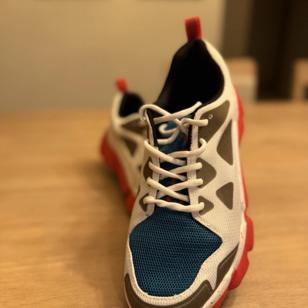 Stylish Red and Blue Women's Athletic Shoes